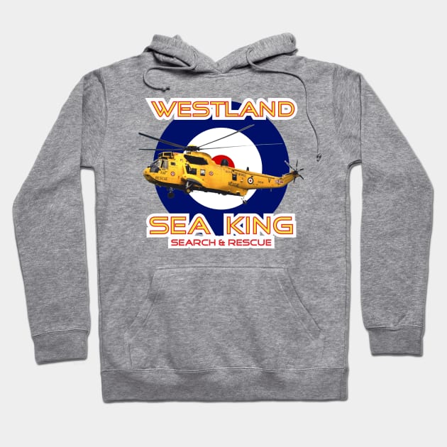 Westland Sea King Search and rescue helicopter in RAF roundel, Hoodie by AJ techDesigns